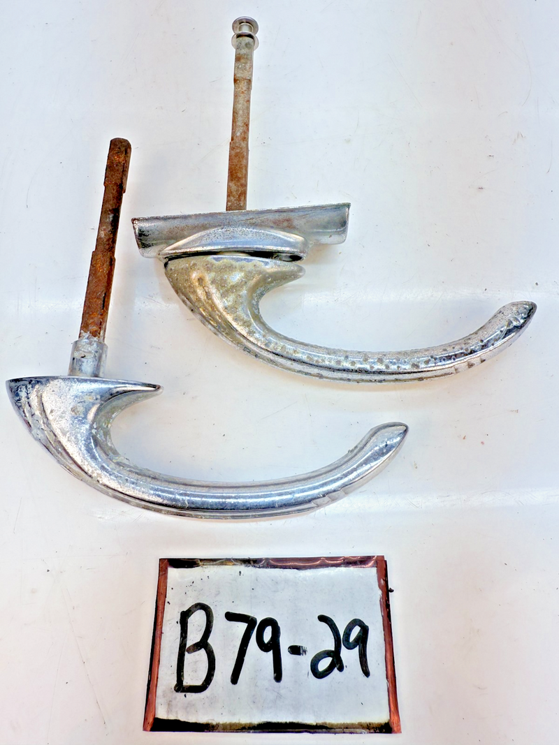 OEM 1941 1942 Dodge CHROME PAIR Exterior Door Handle B79-29