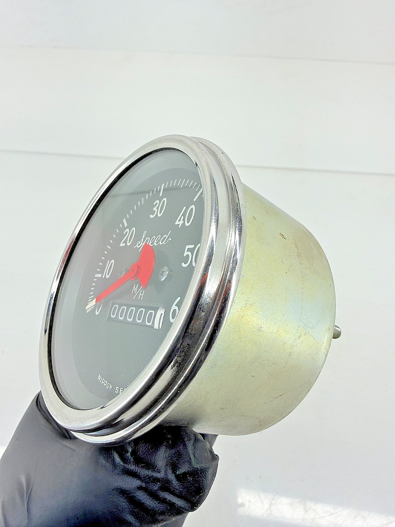 NOS Vintage Willys Jeep 50s Nippon Seiki Speedometer 60 M/H Speed Script C33-31