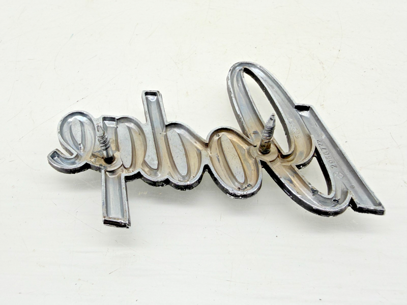 OEM 1974 - 1977 Dodge Script Emblem Plate Badge 2956722 58395A E9-85