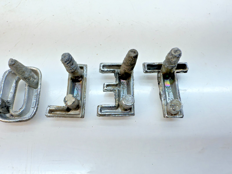 OEM 1960 1961 Chevy Impala Bel Air Chrome HOOD LETTERS "CHEVROLET" 60 61 E5-71