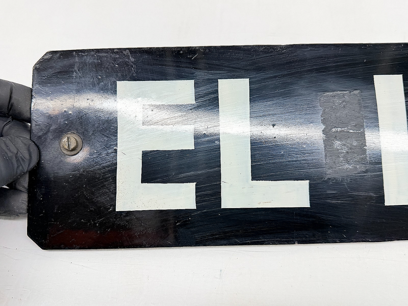 Porcelain PAIR Pre 1932 EL 1364 Bournemouth British License Plate Sign C47-71