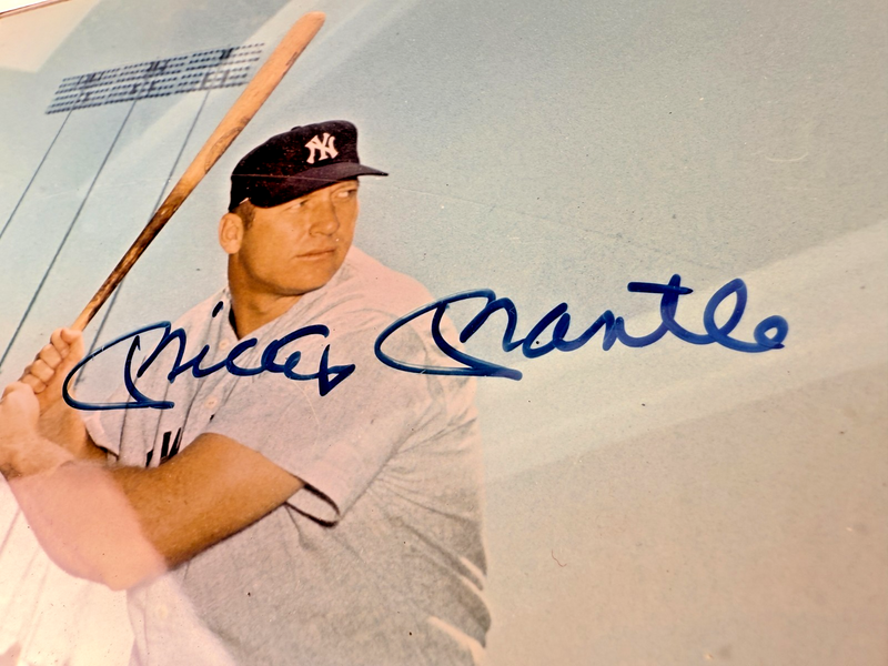 Vintage Mickey Mantle Signed Autographed 8x10 Photo Auto Rare Yankees #7