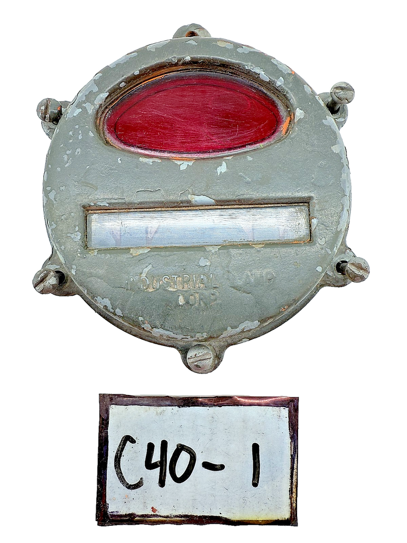 OEM 1950's Kaiser Willy M38 MC Jeep Rear Stop Light Turn Signal Lens Cover C40-1