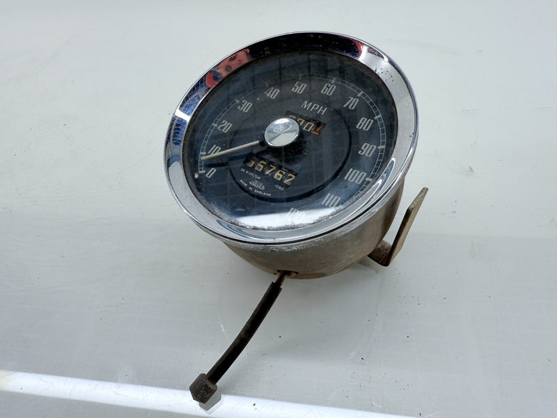 Original MGA Jaeger 120 MPH Speedometer SN 6161/06 1440 Speedo C36-31