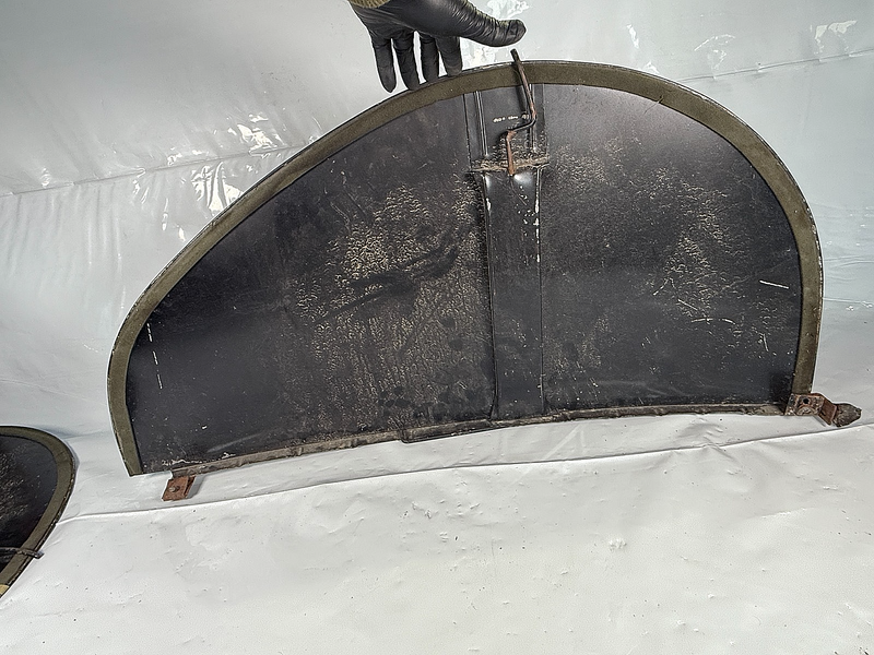 Vintage 1930s - 1940s Pair Teardrop Car Truck Fender Skirts Ford Chevrolet S3-10