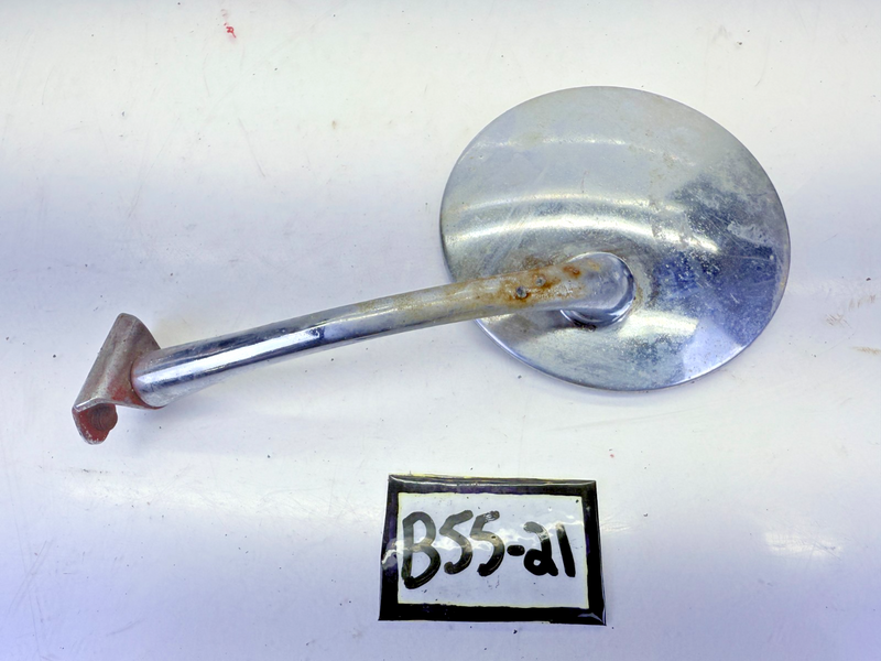 RARE Vintage 4" Clamp On Door RAT ROD ROUND Mirror **GREAT PATINA** B55-21