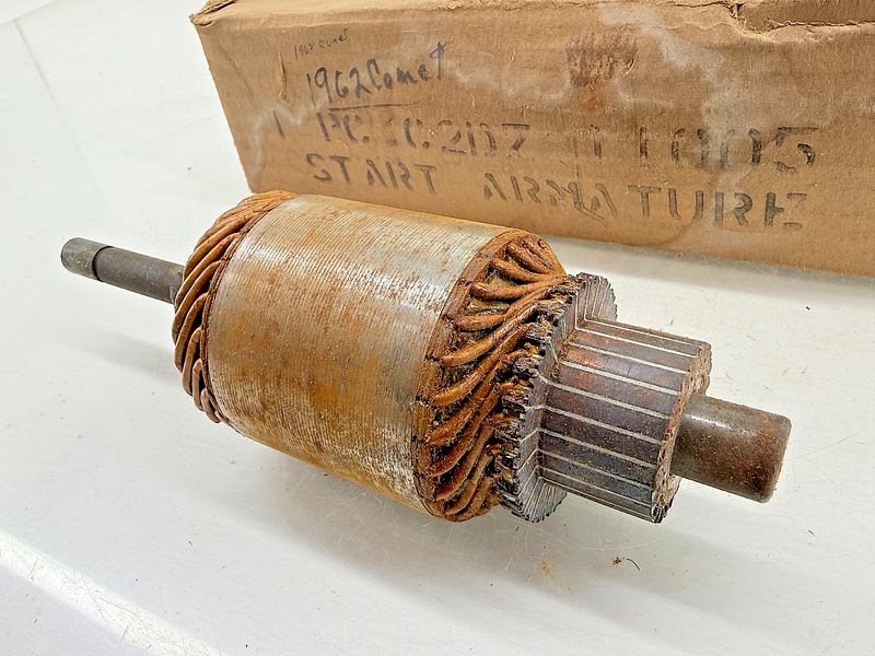 NOS OEM 1960 - 1964 FORD FAIRLANE FALCON 144 170 CID STARTER ARMATURE C52-10