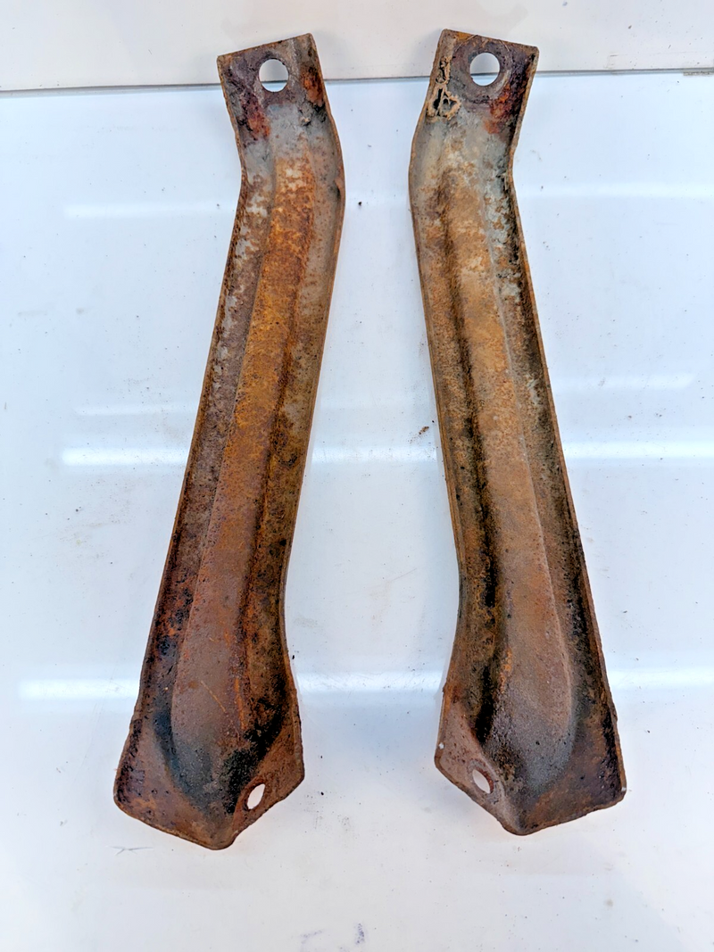 OEM 1960 Chevy Impala Non-Wagon Rear OUTER Bumper Bracket PAIR 60 B71-6