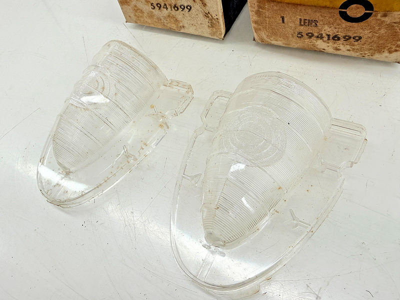 NOS 1954 Chevrolet BelAir 210 150 Back-Up Light Lens Pair 5941699 RI-54 C71-3