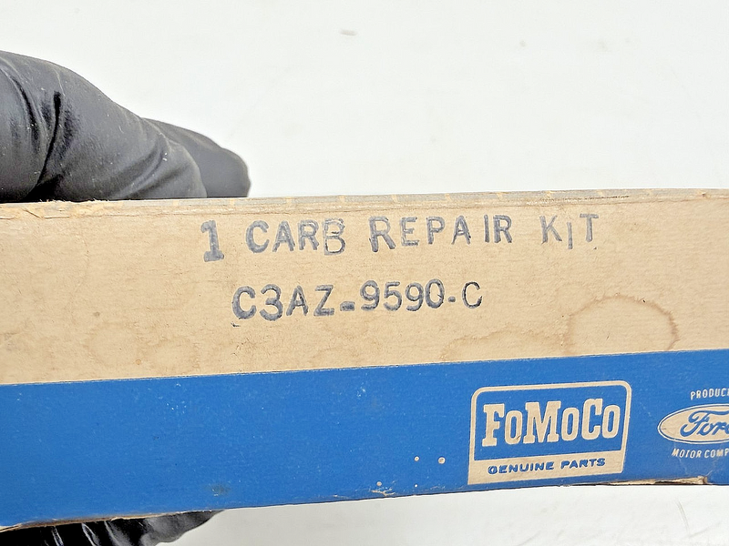 NOS SEALED 1963 FORD GALAXIE CARBURETOR REPAIR KIT C3AZ-9590-C FOMOCO C77-26