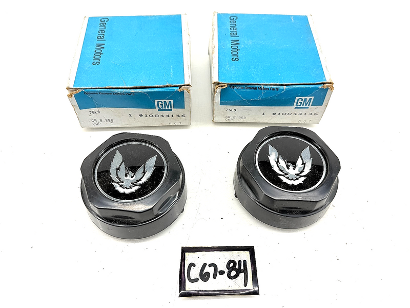 NOS 1986 1987 GM PONTIAC FIREBIRD TRANSAM WHEEL TRIM CAPS 10044146 C67-84