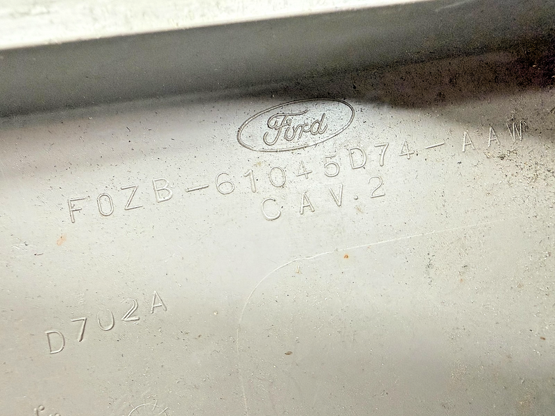 OEM 1990 - 1993 Ford Mustang Armrest Delete Trim Piece Panel Gray C65-4