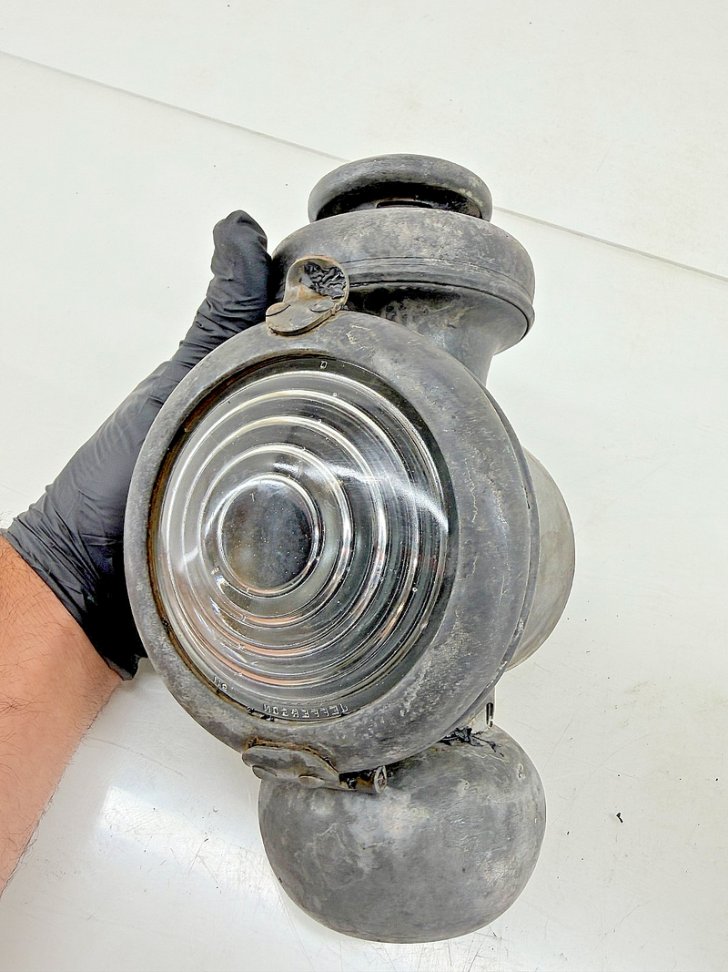 PAIR Authentic Early 20th Century Ford Model T Kerosene Side  Cowl Lamps C64-101