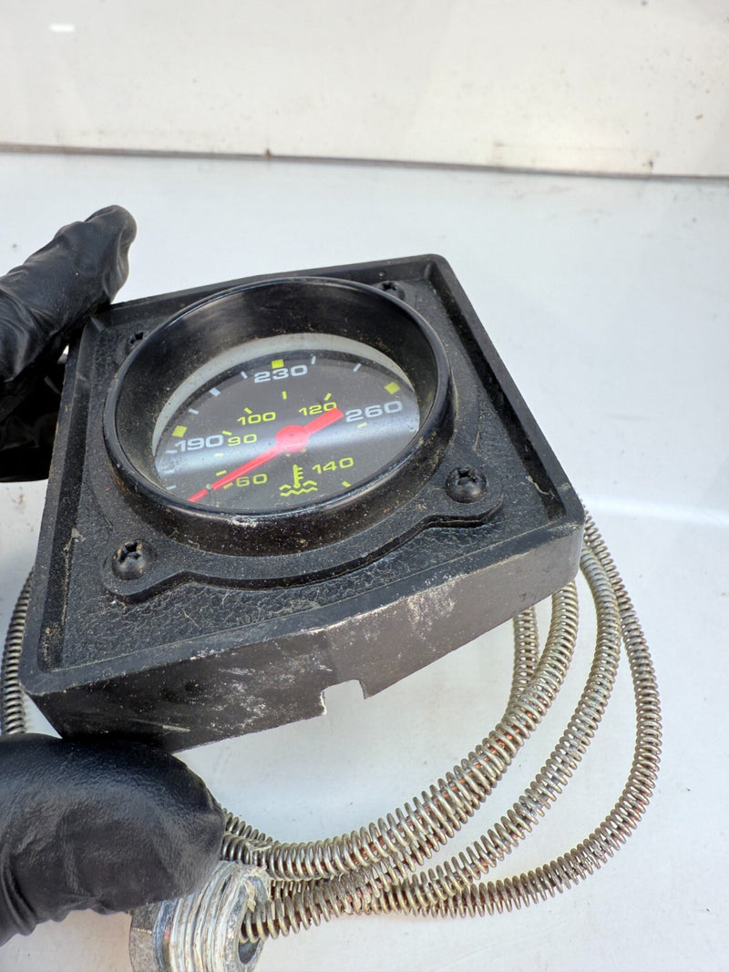 Equus 6042 Aviation Style Water Temperature Gauge 2" Black Electric B62-20