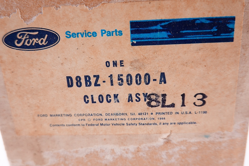 NOS Original 1978 Ford Fairmont Mercury Zephyr Dash Clock D8BZ-15000-A C55-6
