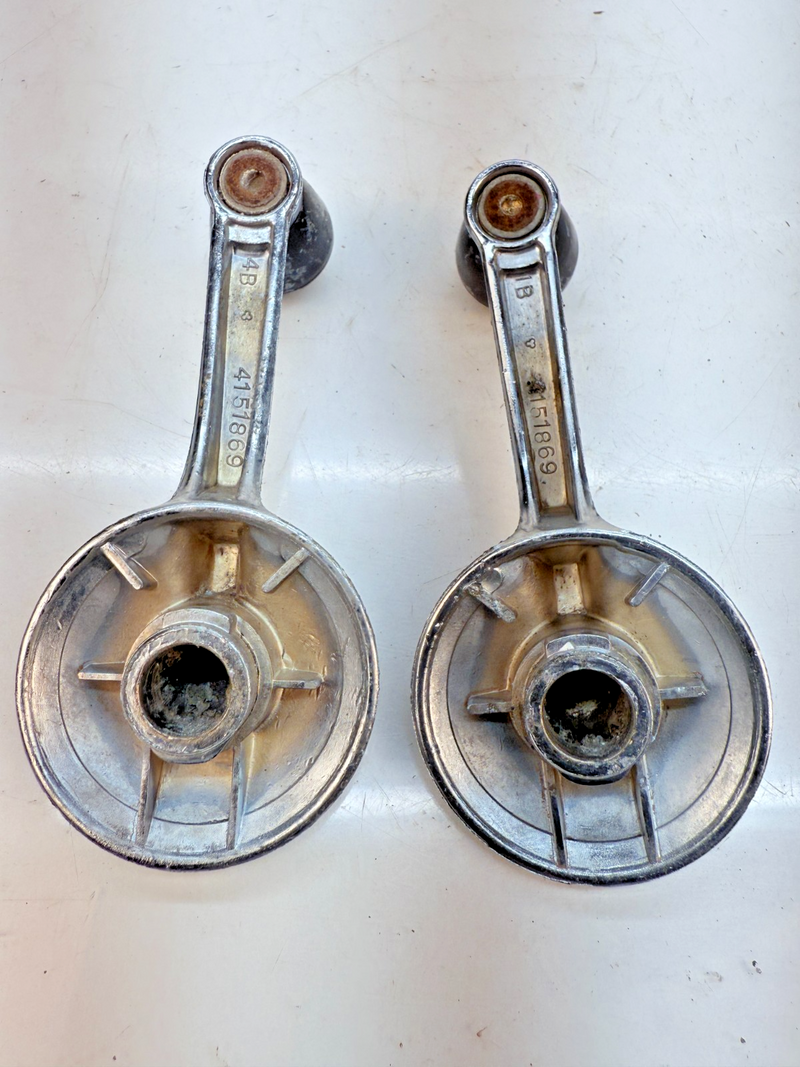 1949 - 1962 Chevy Corvette Bel Air Impala PAIR Door Window Crank Handle B79-42