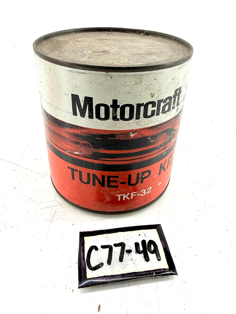 Vintage 1969 MOTORCRAFT TUNE-UP KIT CAN TKF-32 AUTOLITE BRF31 UNOPENED C77-49