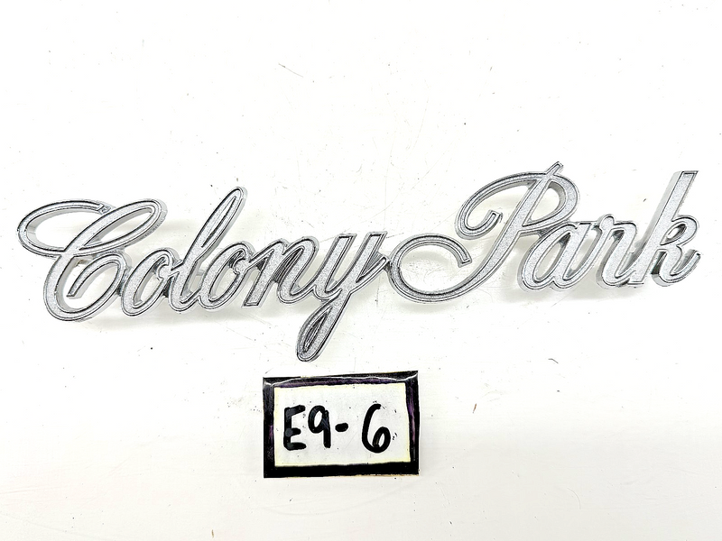 NOS ORIGINAL 1969 MERCURY COLONY PARK QUARTER PANEL EMBLEM C9MB-71291B62-B E9-6