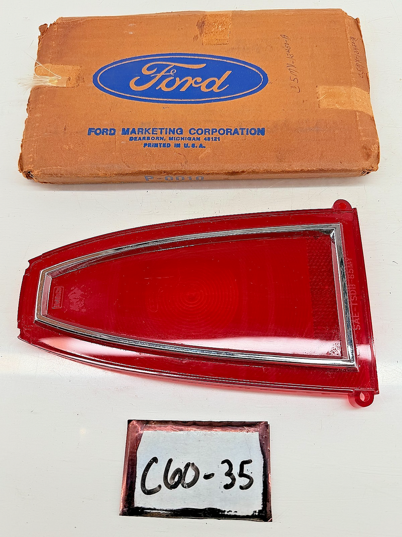 NOS 1965 Mercury Marquis Park Lane Monterey Marauder Tail Lens C5MY-13450-A C60