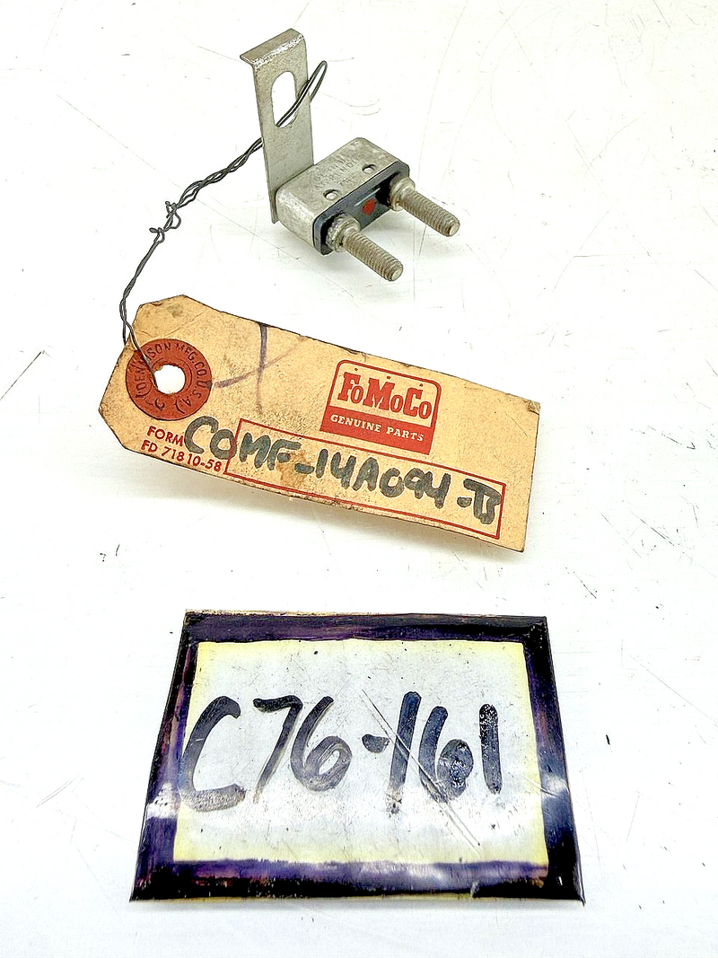 NOS 1949 - 1956 MERCURY CIRCUIT BREAKER w BRACKET COMF-14A094-B C76-161