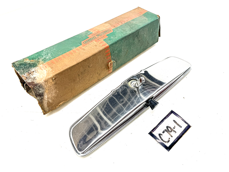 NOS 1963 - 1965 Chevrolet Accessory Rear View Mirror Non-Glare 10" 985601 C79-1