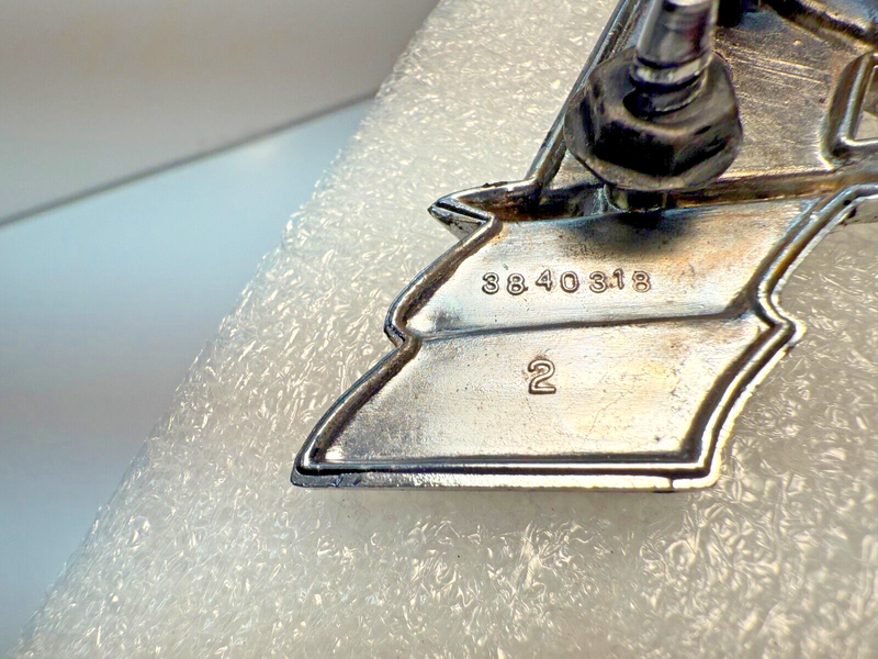 OEM GM Pair 1964 1965 1966 1967 Chevy V Flag Front Fender Emblem 3840318 B32-50