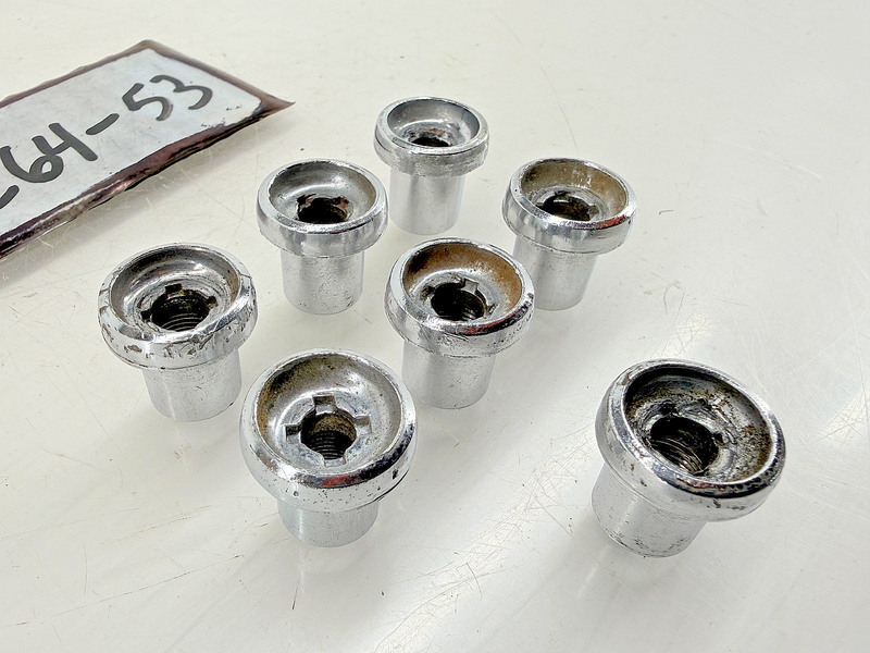 (1) OEM 1965 1966 Ford Mustang Fairlane Wiper Switch Chrome Bezel 65 66 C64-53
