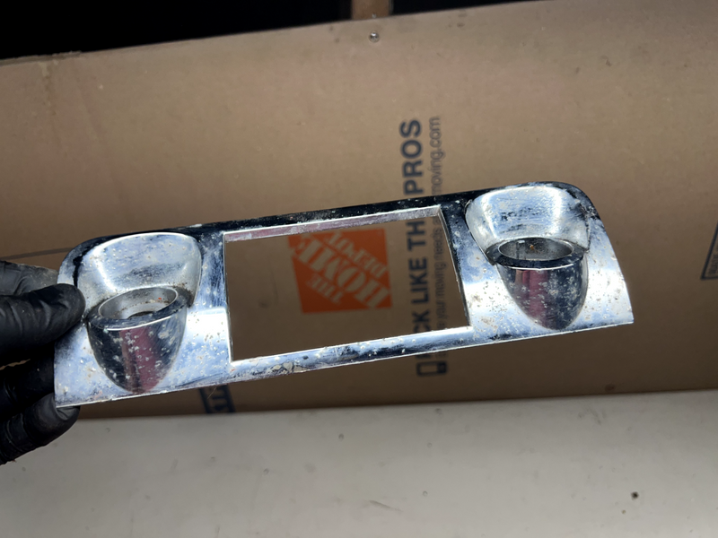 1959 1960 Chevy Impala GM Chrome Radio Face Plate Trim Bezel 3755305 B23-1