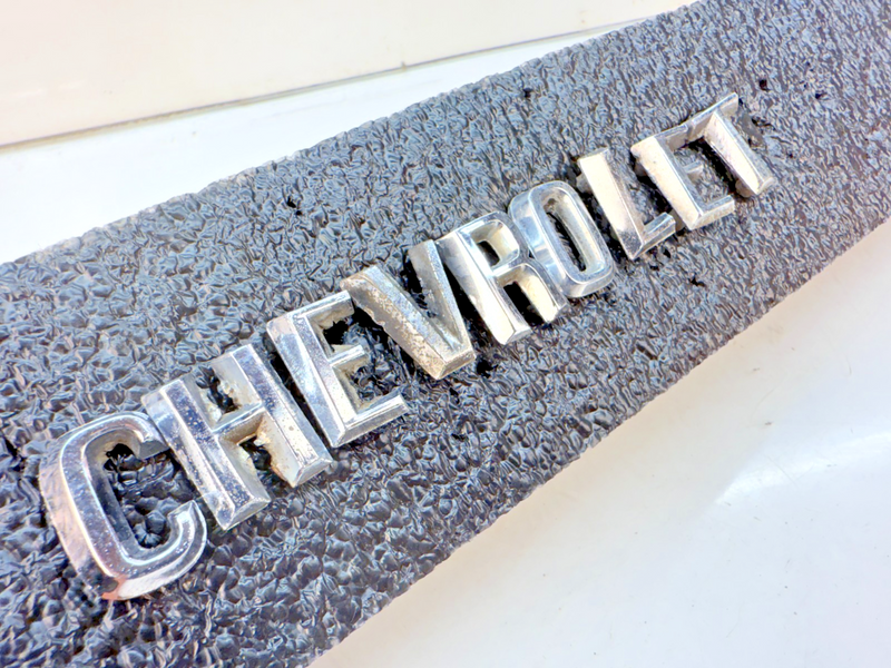 OEM 1960 1961 Chevy Impala Bel Air Chrome HOOD LETTERS "CHEVROLET" 60 61 E5-71