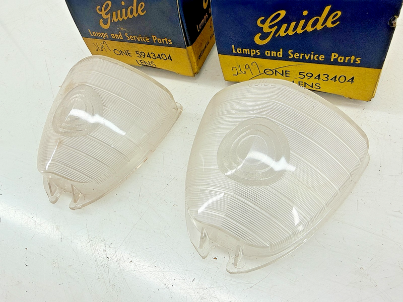 NOS 1953 Chevrolet Bel Air 150 210 Backup Light Lens Pair 5943404 C71-16