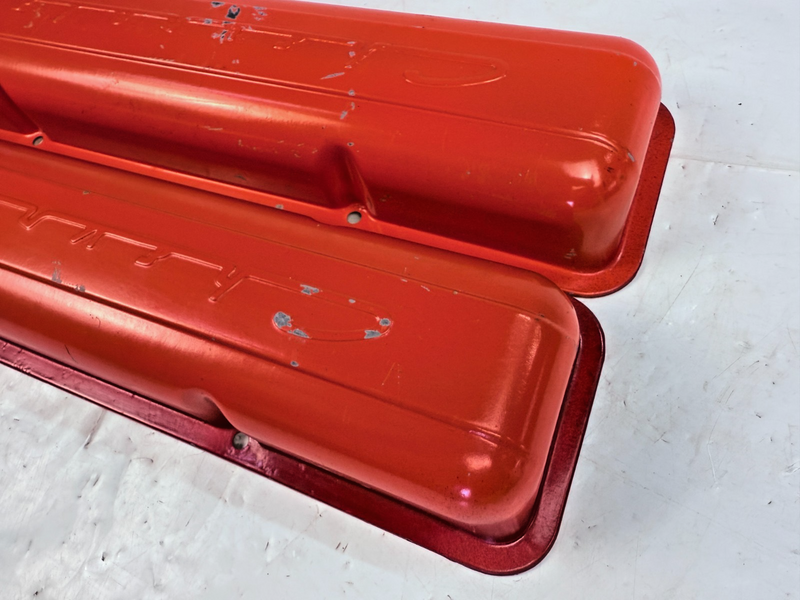 OEM 1959 -1968 Chevy Corvette Impala Nova 283 327 Valve Covers Script 1960 B48-7