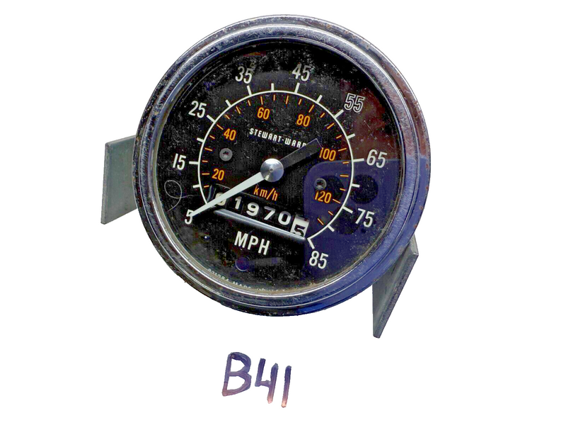 Vintage Original Stewart Warner 85mph Speedometer 550 SZ K3 B41