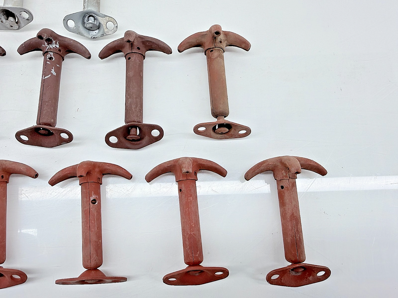 (2) Original 1939 - 1945 Jeep Willys M38 Hood Latch Hooks GPW MB C47-26