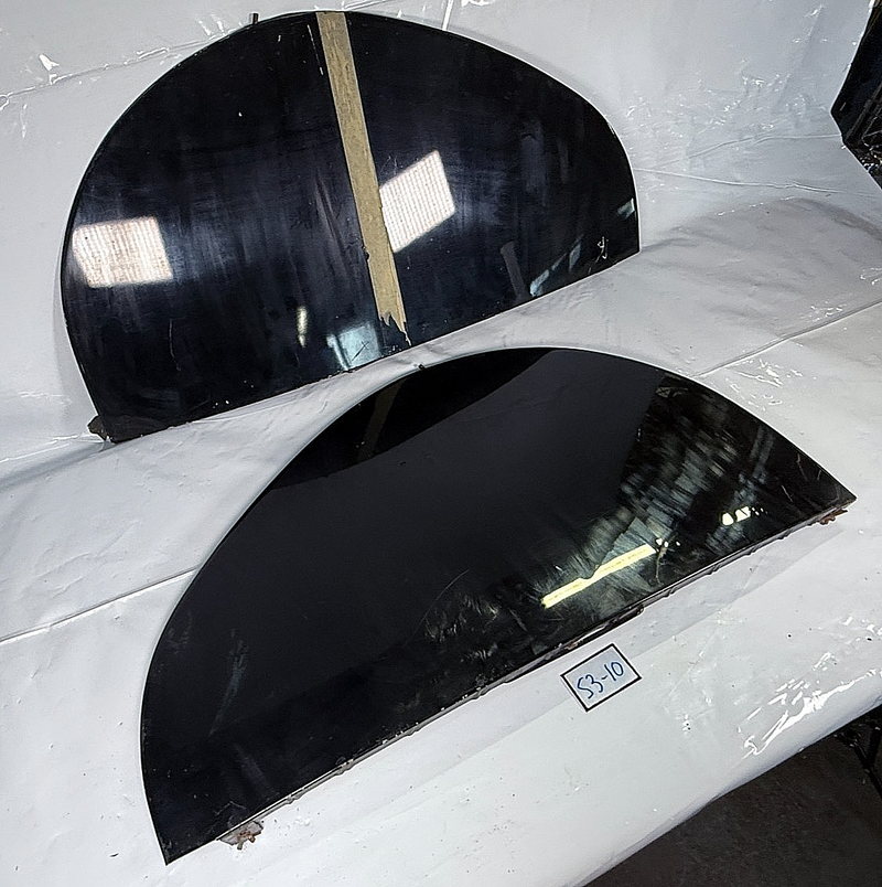 Vintage 1930s - 1940s Pair Teardrop Car Truck Fender Skirts Ford Chevrolet S3-10