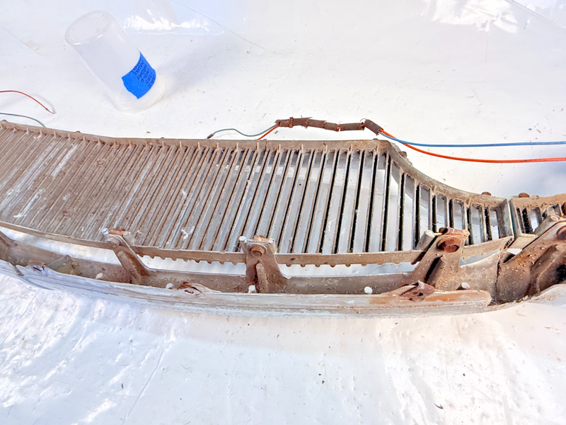 OEM 1955 Packard Chrome Upper Lower Grille Emblem / Lights Clipper U5B-101