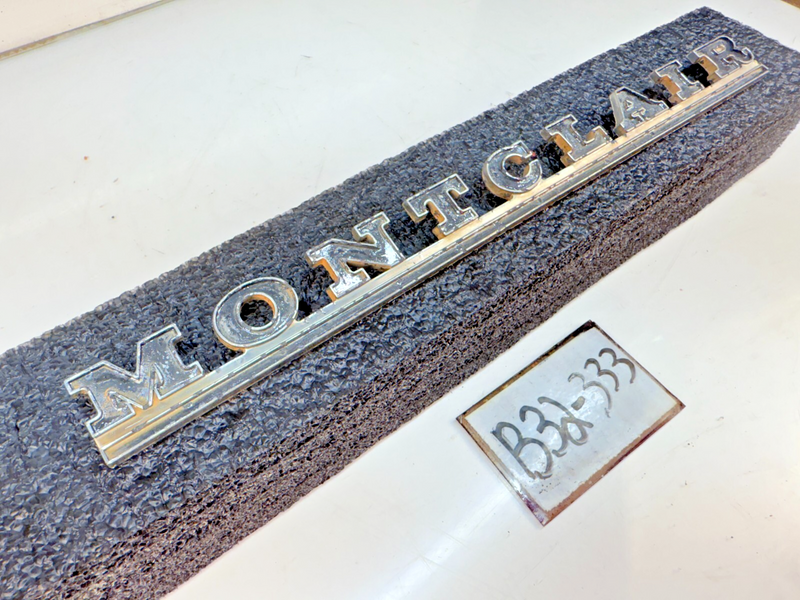 OEM 1966 Mercury Montclair Quarter Panel Script Name Plate Left or Right B32-333