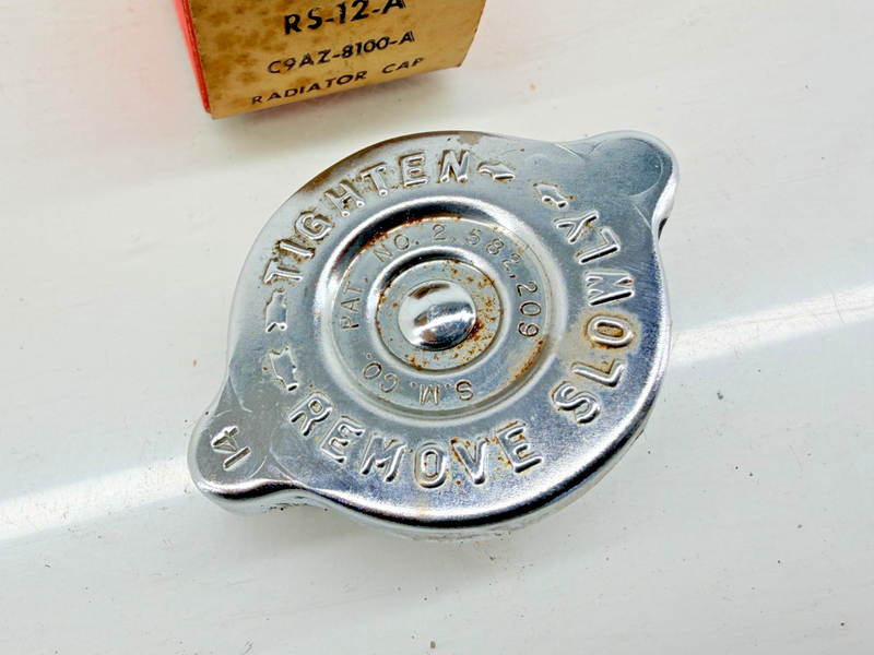 NOS 65 72 Ford Galaxie Fairlane Torino Thunderbird Radiator Cap C9AZ-8100-A C57