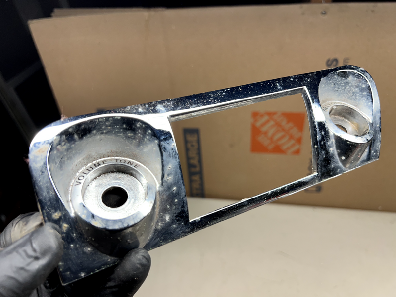 1959 1960 Chevy Impala GM Chrome Radio Face Plate Trim Bezel 3755305 B22-2