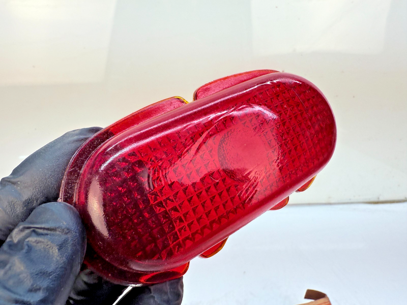 NOS 1942 - 1948 FORD PAIR TAIL LIGHT LAMP LENS T-313 21A-13450 RED GLASS B80-27