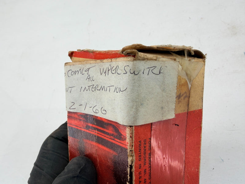 NOS 1966 MERCURY COMET W/O INTERMITTENT WINDSHIELD WIPER SWITCH C6GY17A553C C62