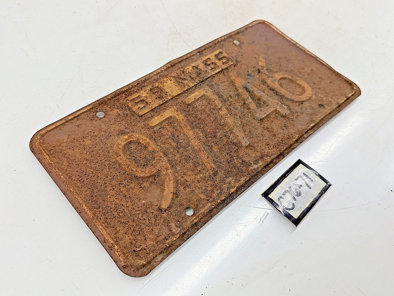 Vintage 1959 97746 Massachusetts License Plate Sign MA 97746 C76-71