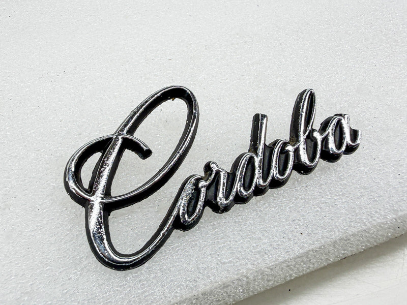 OEM 1975 - 1979 CHRYSLER CORDOBA FENDER EMBLEM MOPAR 3832109 E10-89