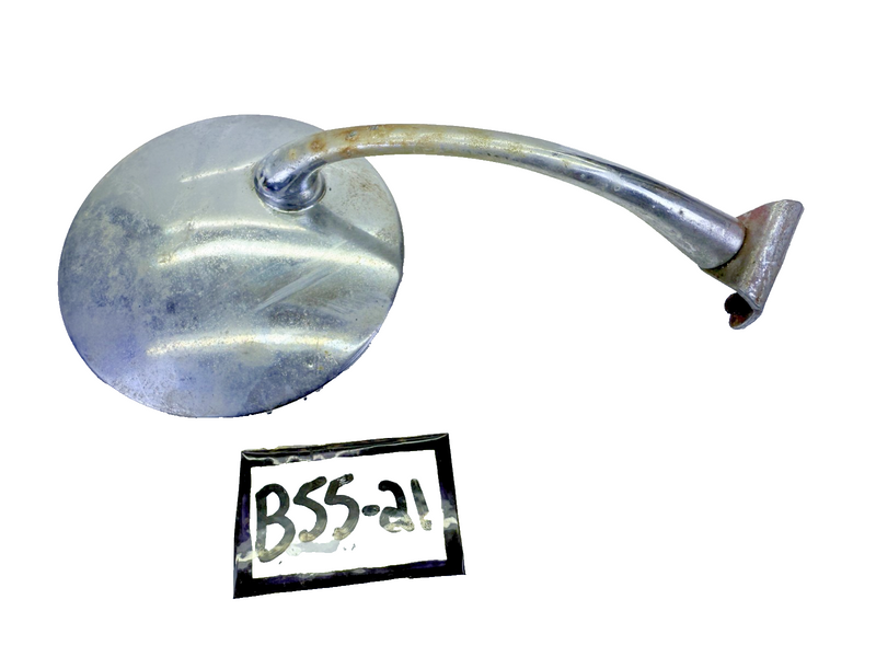 RARE Vintage 4" Clamp On Door RAT ROD ROUND Mirror **GREAT PATINA** B55-21