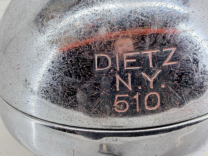 Original DIETZ N.Y. 510 FOG LIGHTS & Brackets MATCHING PAIR Ratrod Truck  C36-63