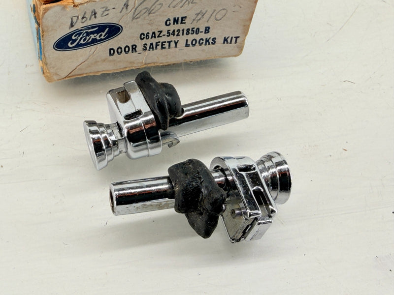 NOS 1965 - 1972 Ford Galaxie FoMoCo Rear Door Safety Locks C6AZ-5421850-B C56-28