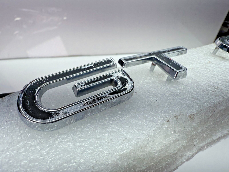 REMAN 1967 FORD MUSTANG GT FENDER EMBLEM Badge SET (4) 67 B32-125