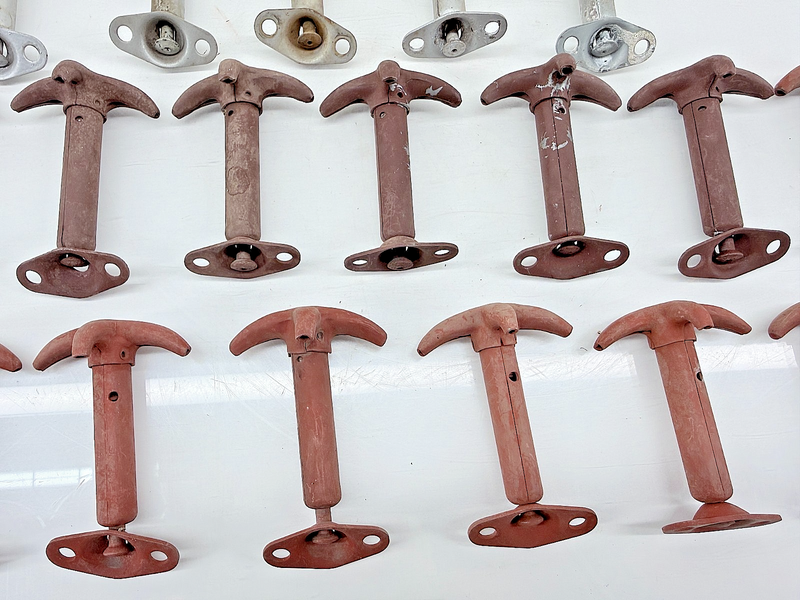 (2) Original 1939 - 1945 Jeep Willys M38 Hood Latch Hooks GPW MB C47-26