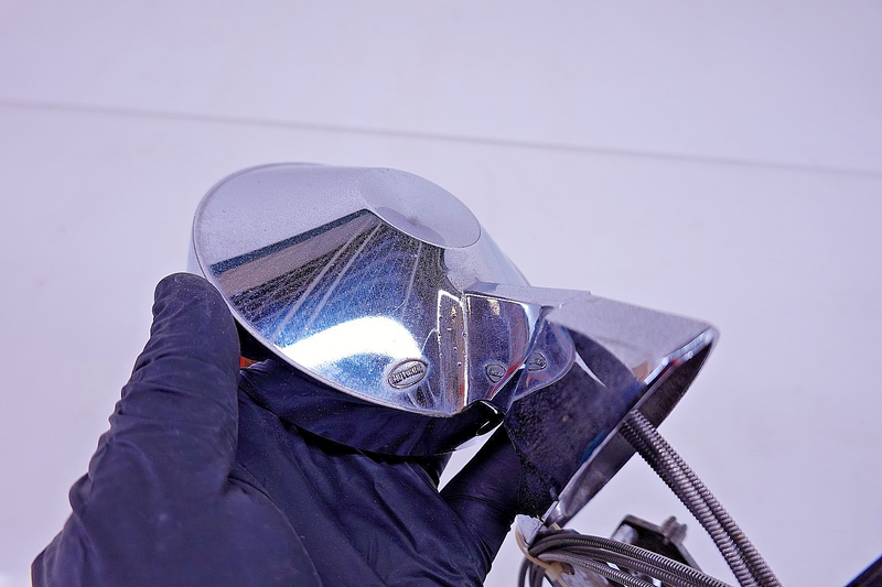 OEM 1965 1966 Ford Mustang Chrome Remote RH Passenger Outside Door Mirror C55-4