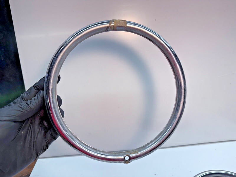 VW Headlight Trim Bezels Hella Set 311941175A Type 3 Squareback Notchback C7-1