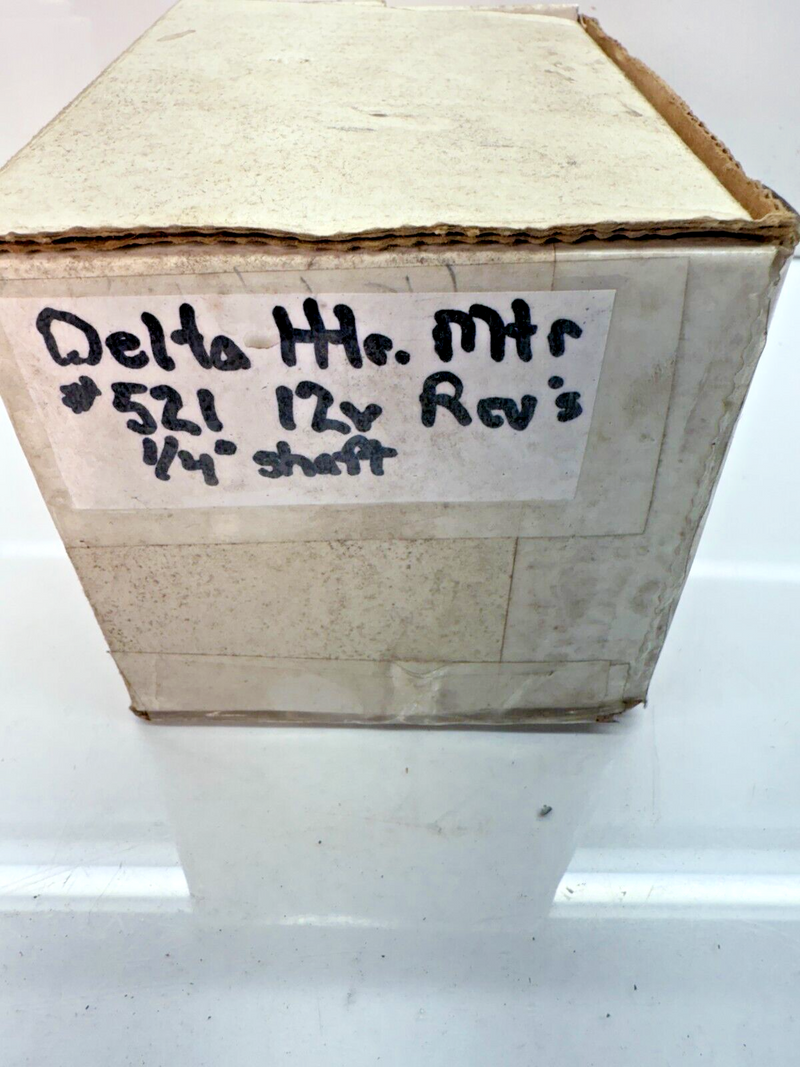 DELTA HEATER MOTOR 521 - ROTATION Reversible - 1/4" SHAFT - 12V C2-63